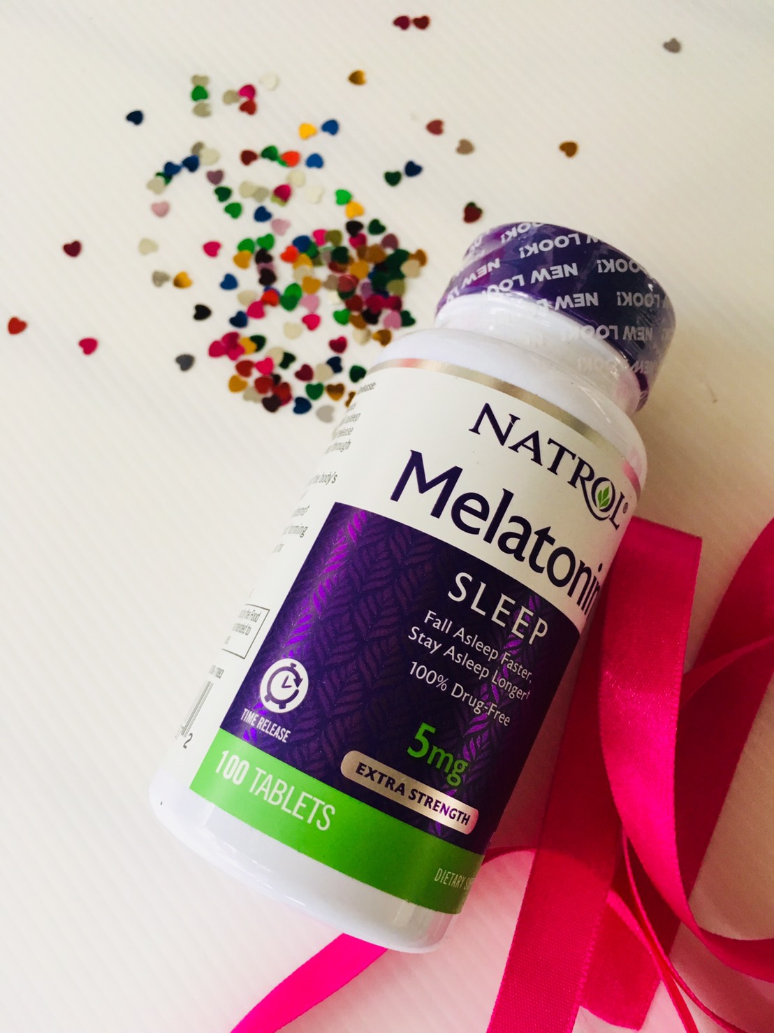 Natrol Melatonin time release 5 mg ขนาด 100 Tablets ช่วยนอนหลับ