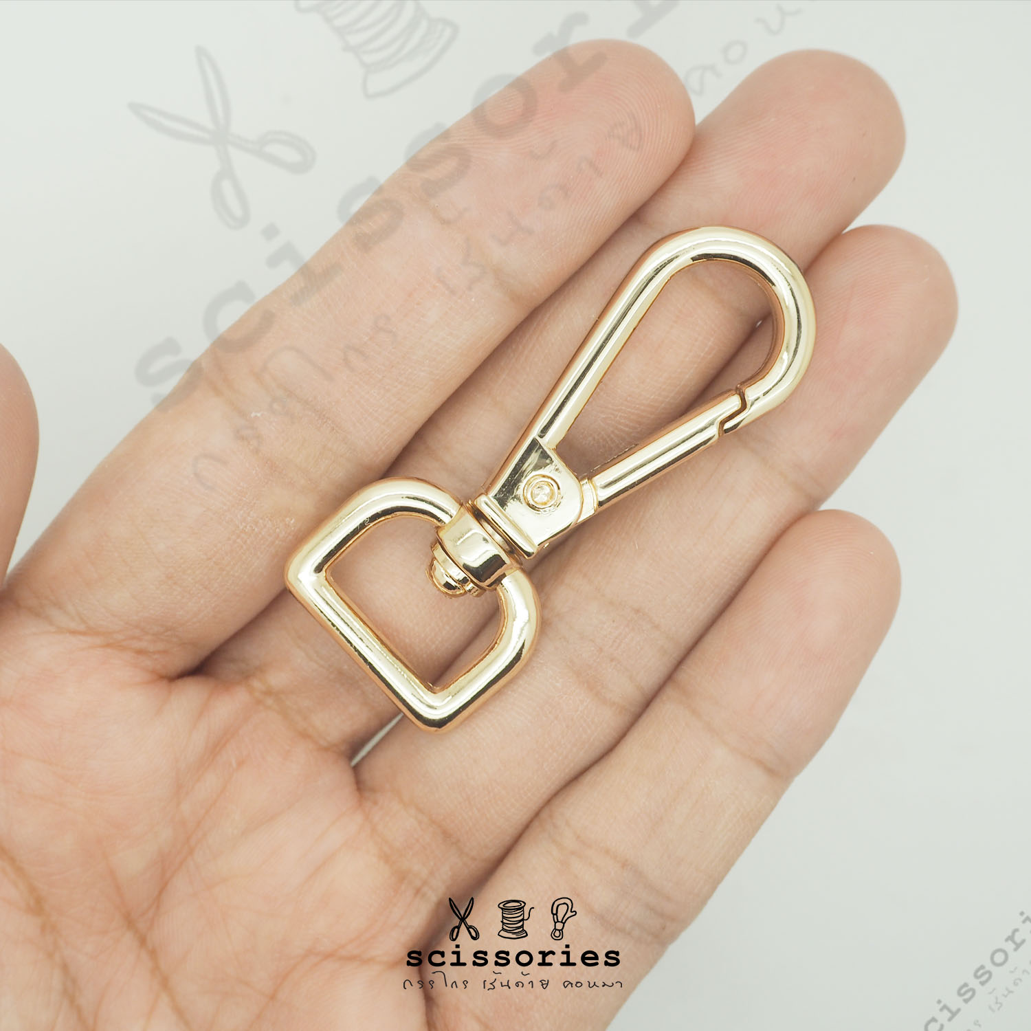 คอหมา1.4cm สีทอง 2 ตัว