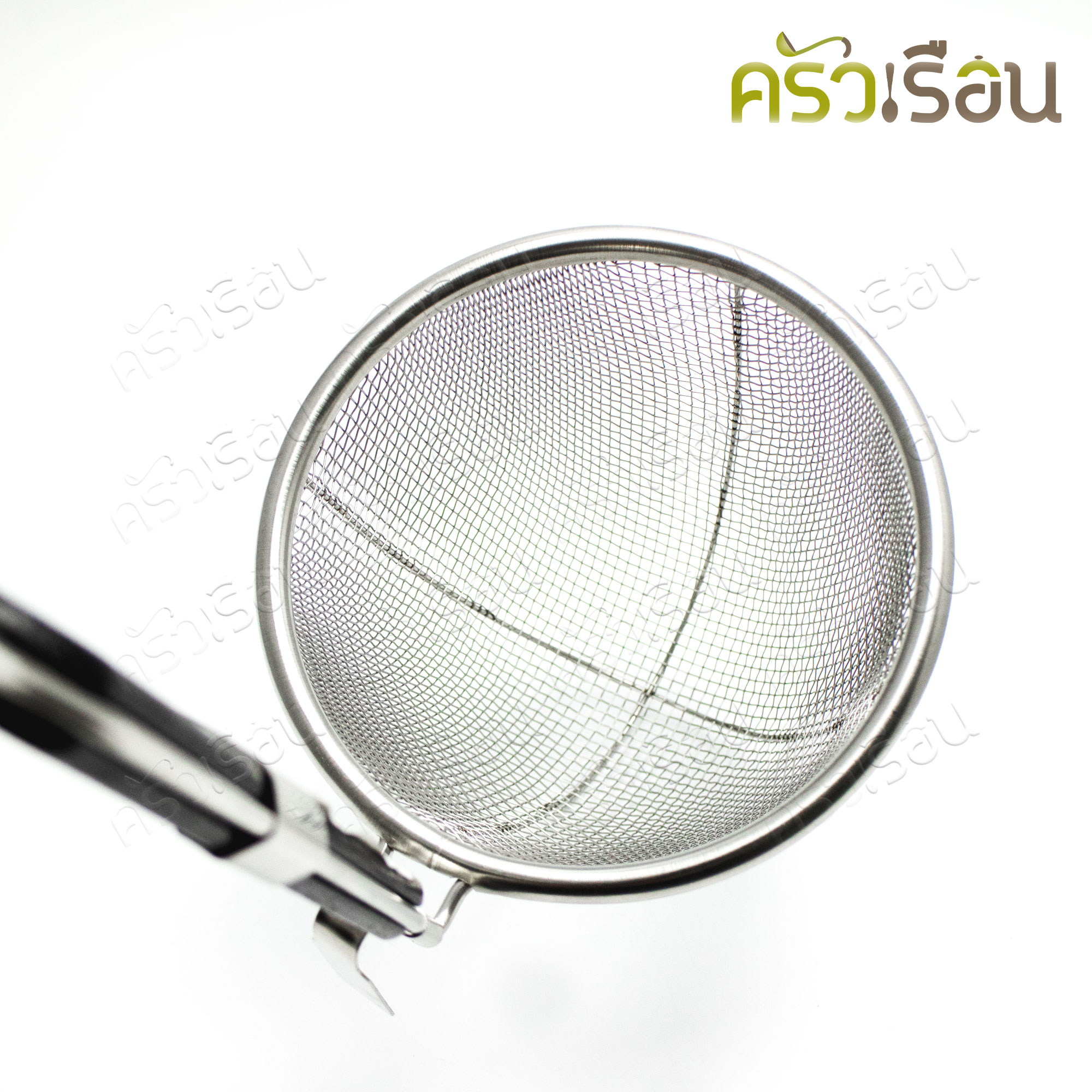 Dolphin ตะกร้อลวก ด้ามสั้น มือจับแบกกาไลท์ 5.5 นิ้ว ตราโลมา ตะกร้อลวกอาหาร