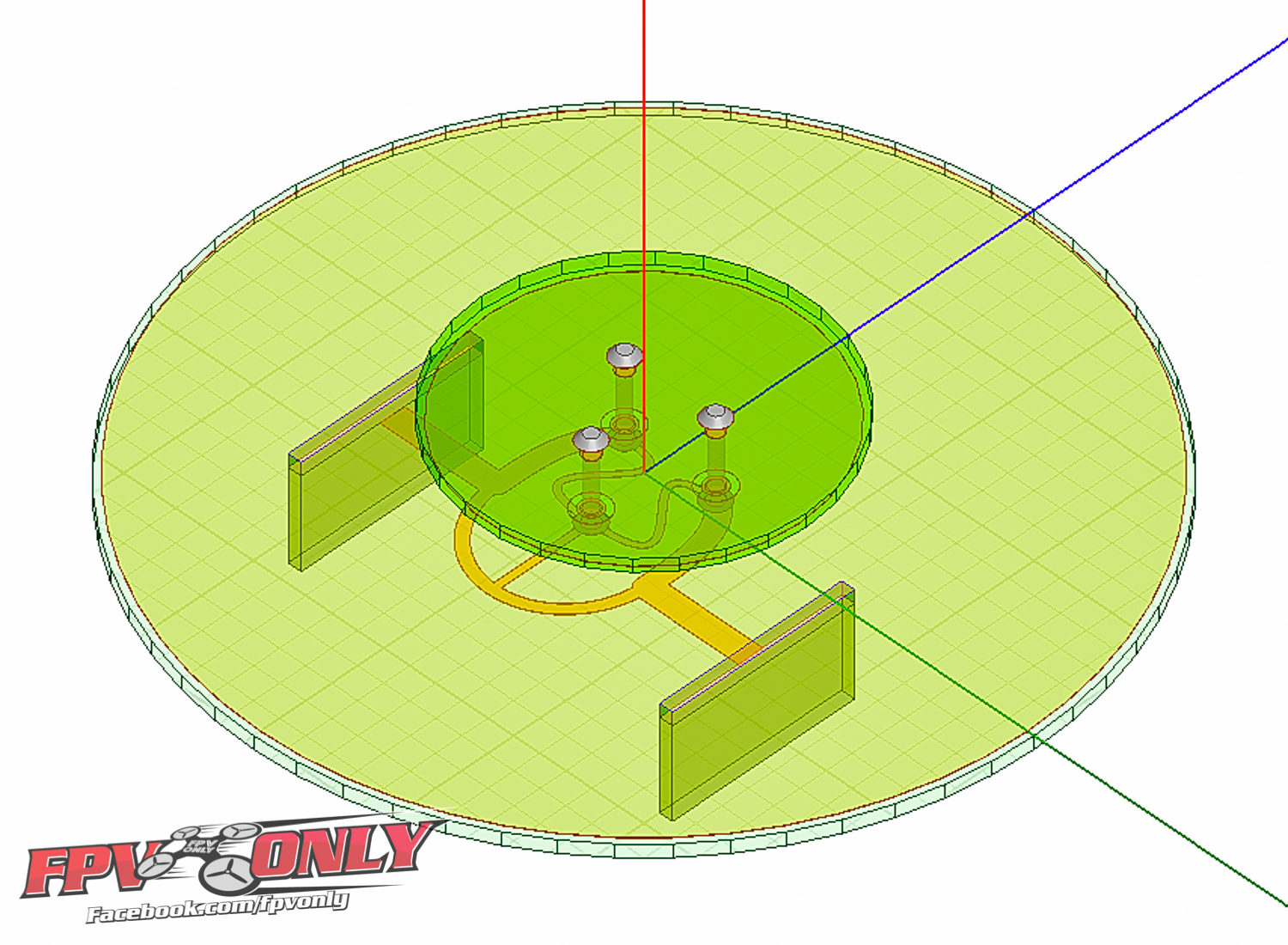 Pagoda Antenna 5.8 Antenna Pagoda Pro Hybrid Triple Feed Patch FPV Transparent Flat Panel Antenna