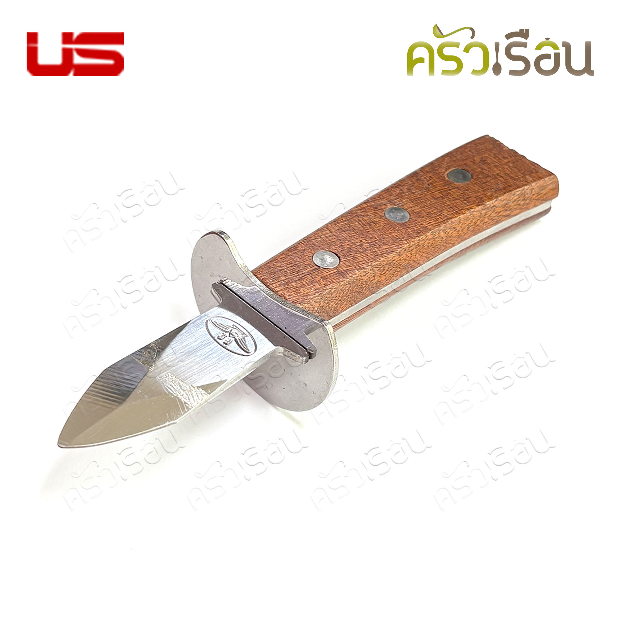 US มีดแกะเปลือกหอย ด้ามไม้ 17 ซม. LO-17 มีดแกะหอย