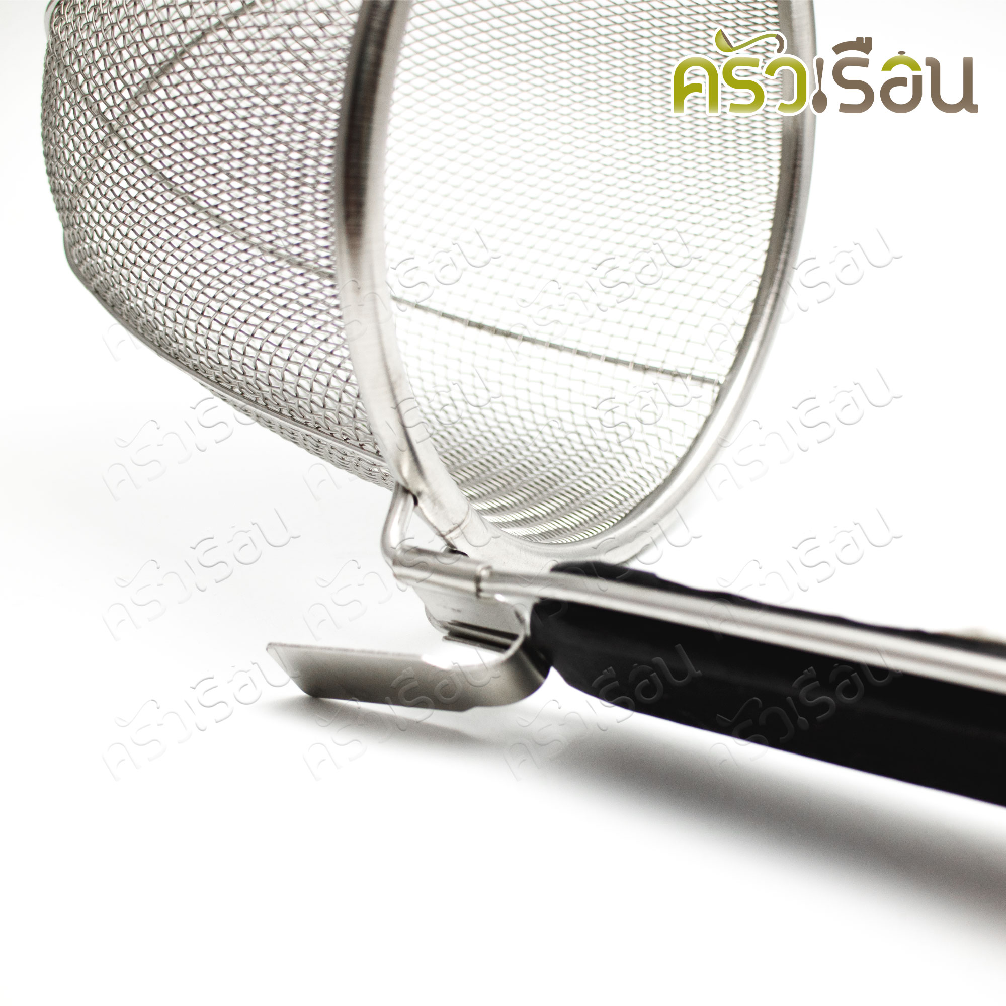 Dolphin ตะกร้อลวก ด้ามสั้น มือจับแบกกาไลท์ 5.5 นิ้ว ตราโลมา ตะกร้อลวกอาหาร