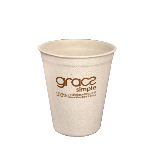 GRACZ แก้วน้ำ L051 ขนาด 260 มล. 8 x 9.1 ซม. แพ็ค 50 ใบ ไบโอชานอ้อย