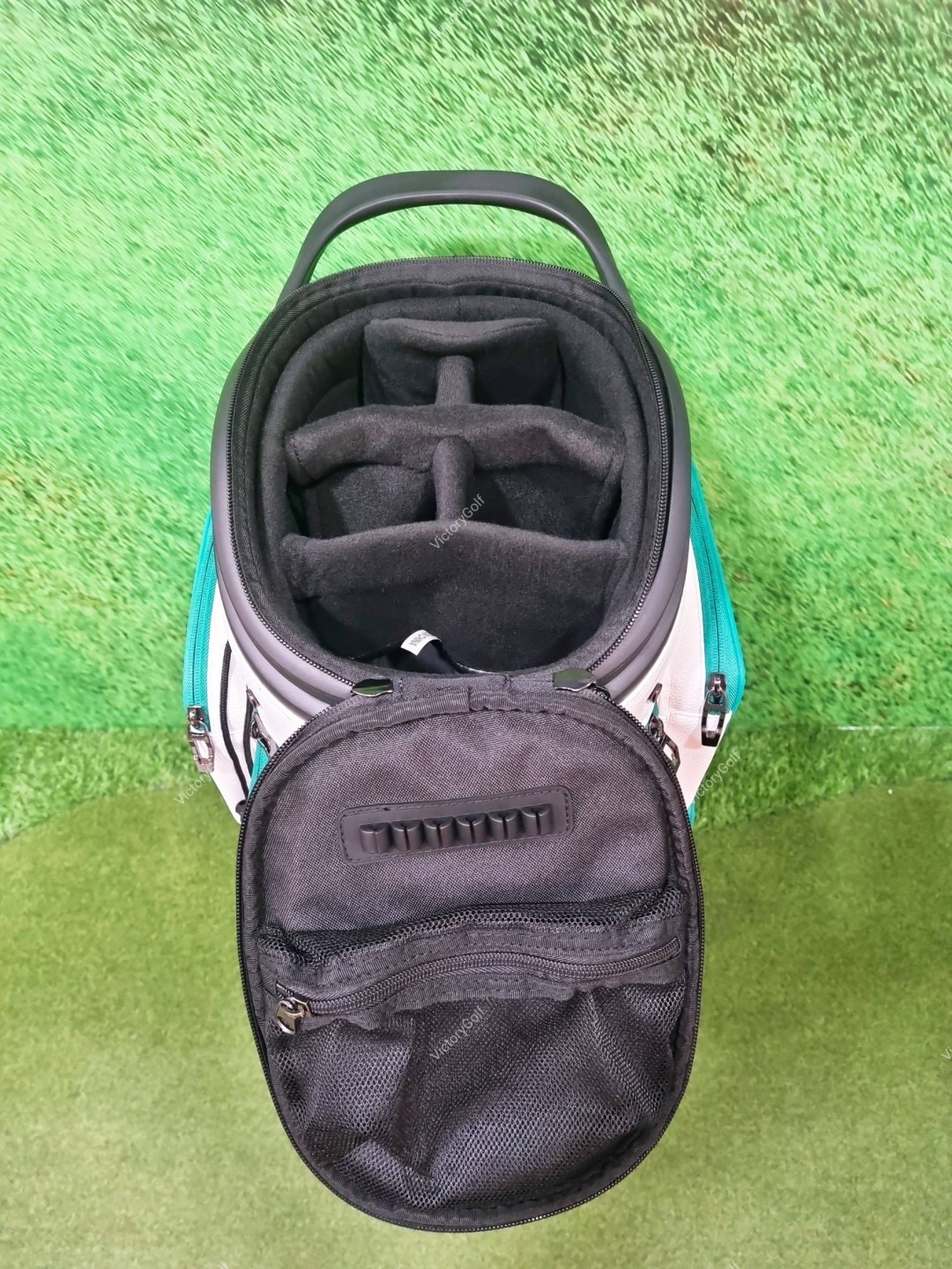 (Genuine) Golf Bag Travel BOYEA One (New version) 4 wheels สีเขียวเข้ม-ขาว *Free Cover Protector