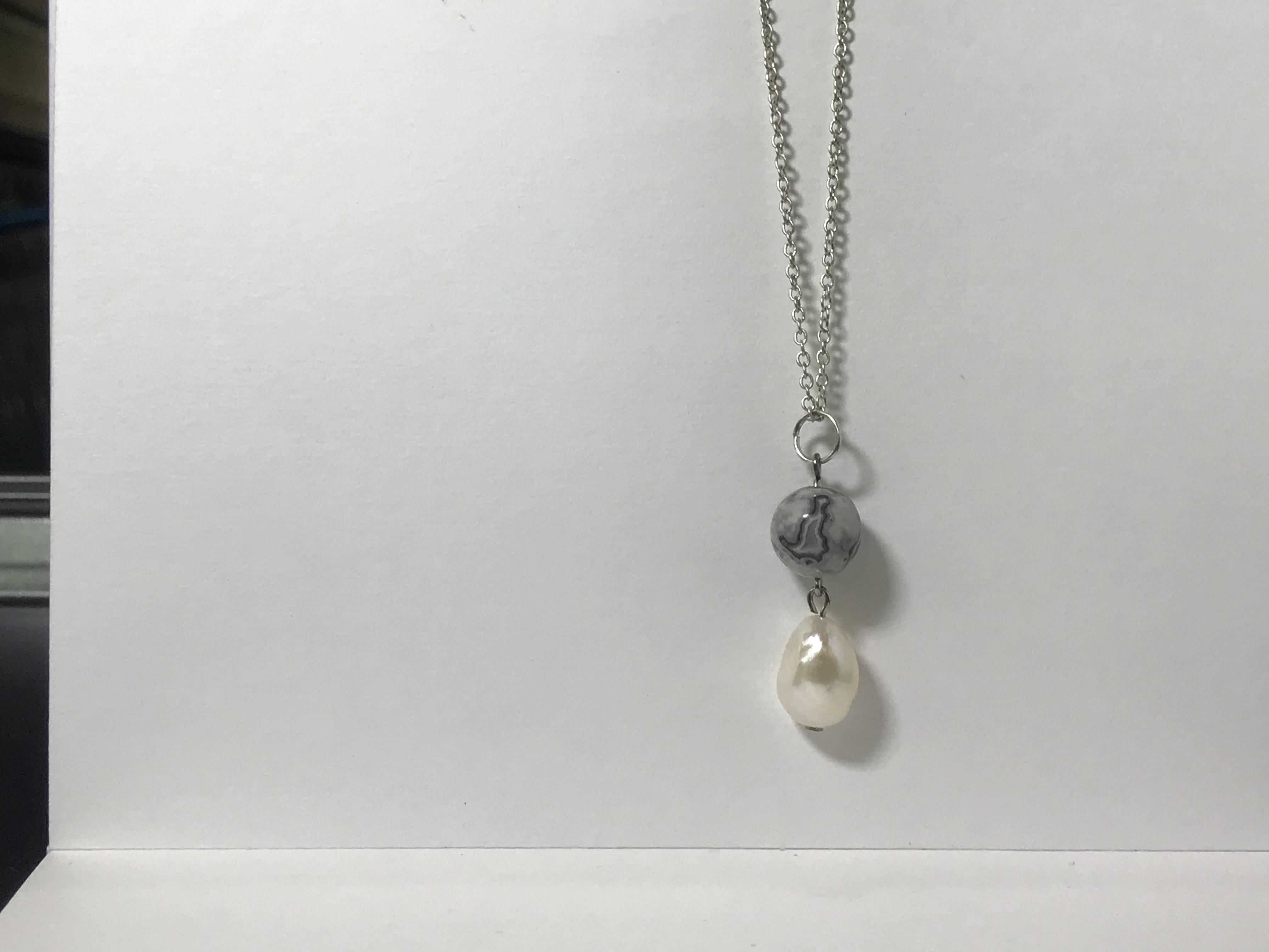 สร้อยจี้หินแท้ Map Jasper (Self-Love)