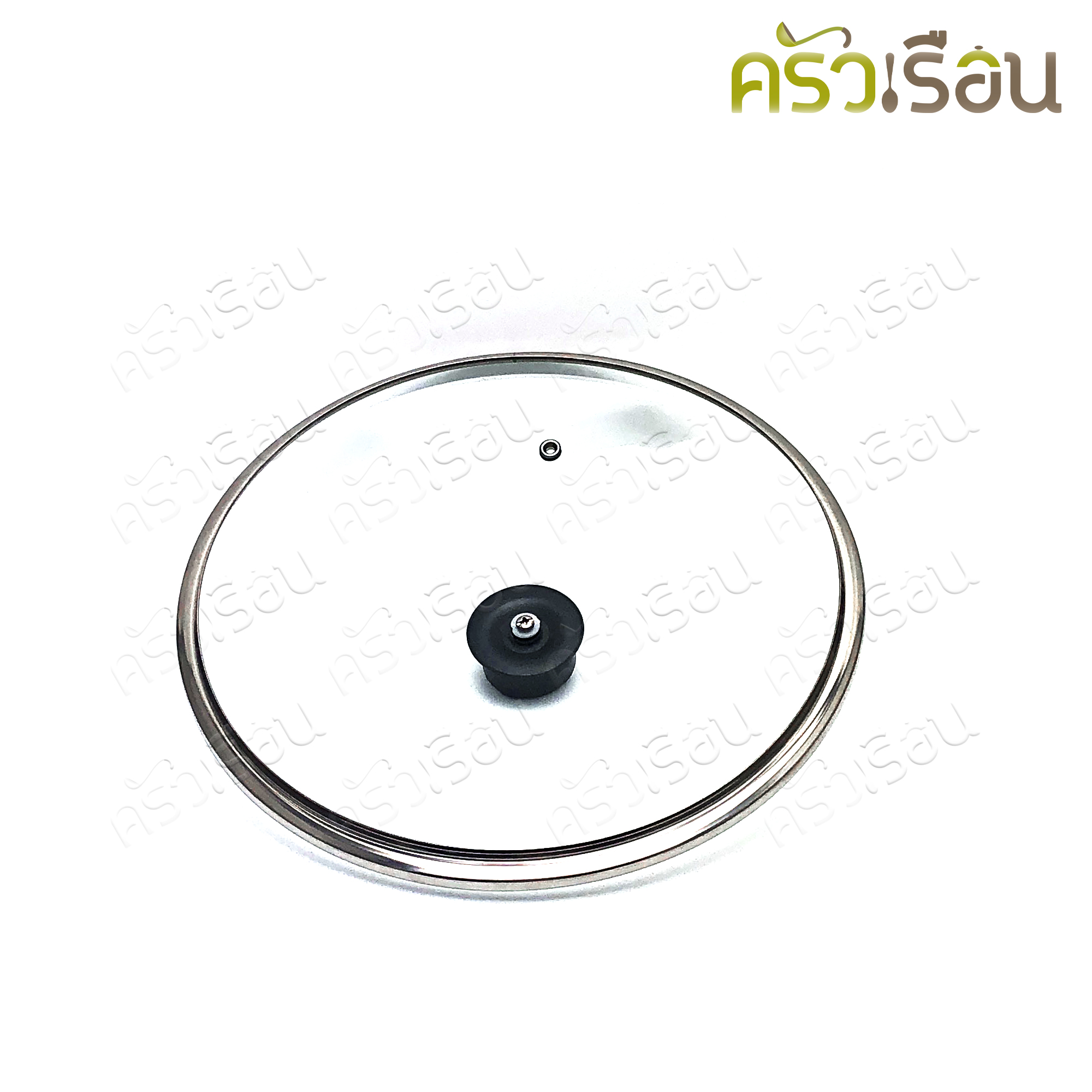 FOFO stainless steel sukiyaki pot / Shabu pot 28 cm. Glass lid, no partition.