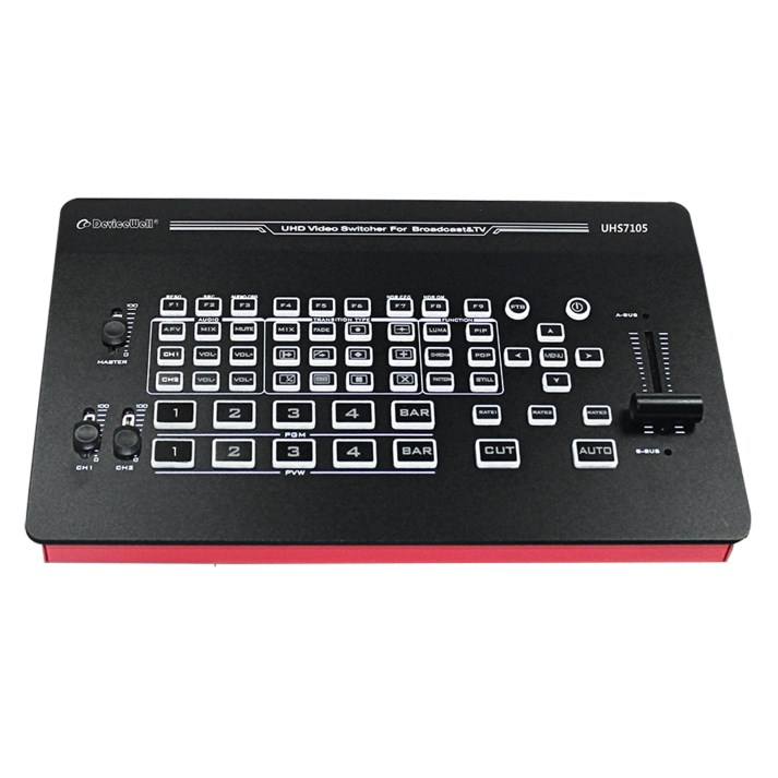 DeviceWell UHS7105: เครื่องสลับสัญญาณวิดีโอ 4K UHD All-in-One ระดับมืออาชีพ พร้อมจอสัมผัส และ Console ควบคุม