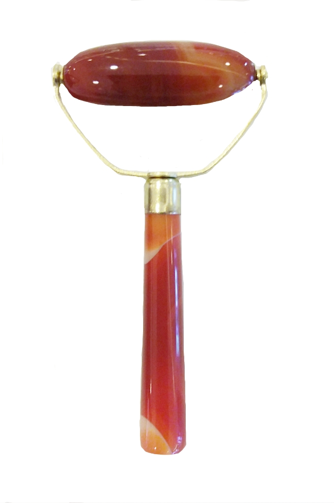 กัวซาลูกกลิ้ง"หม่าเล่า” (Red Agate Facial Massage Roller)