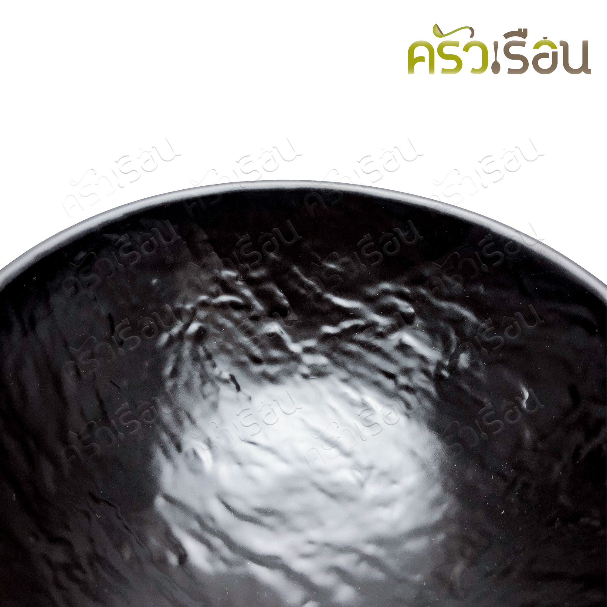 SUMO ชามกลม เมลามีน ขาสูง สีดำ ลายหิน 5 นิ้ว 12.5 x 5 ซม. JB762-5 ชามญี่ปุ่น ชามข้าว