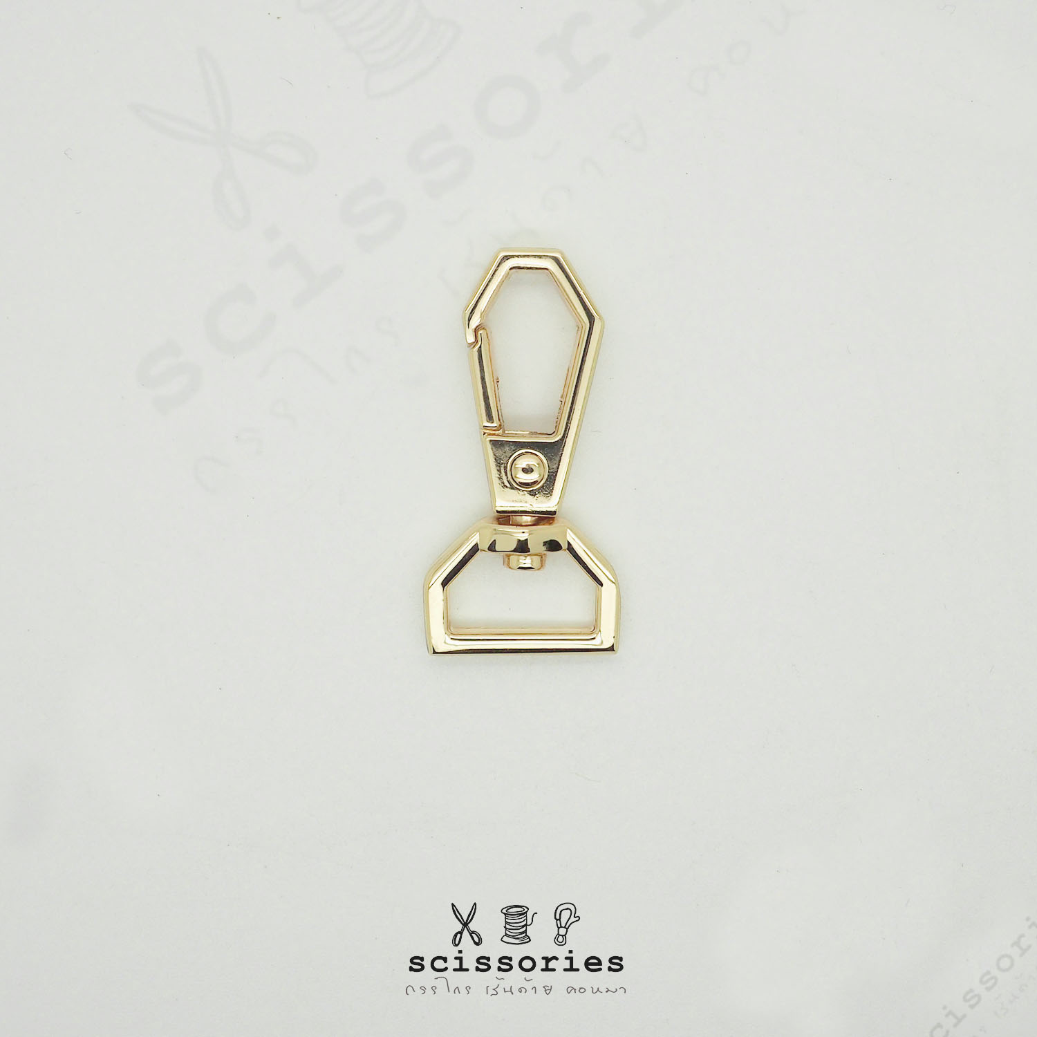 คอหมา 1.3cm 4 หุน สีทอง/2 ตัว