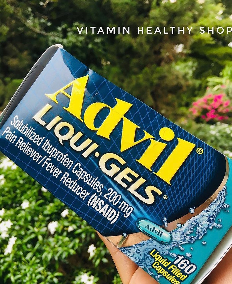 Advil Liqui-Gels 160 softgels แก้ปวดชนิดเฉียบพลันช่วยบรรรเทาอาการปวดลดไข้ ปวดหัว ปวดฟัน