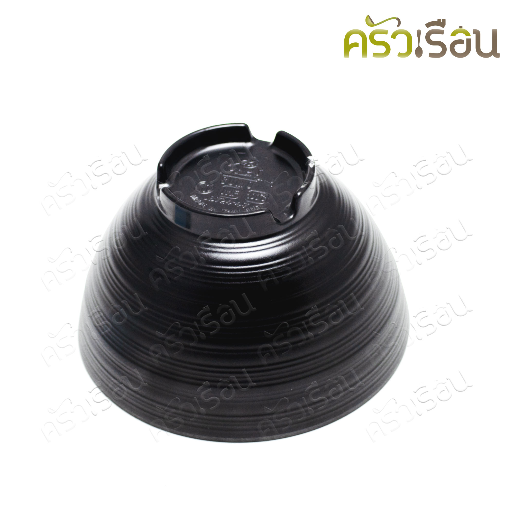 SUMO ชามข้าว เมลามีน มีลอน ทรงสูง 4.75 นิ้ว สีดำ JB724-4.7 ถ้วยทรงญี่ปุ่น ชามญี่ปุ่น ถ้วยน้ำซุป