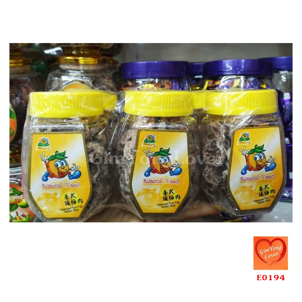 Natural Food บ๊วยเค็ม ฝาเหลือง แพ็ค 6 ขวด