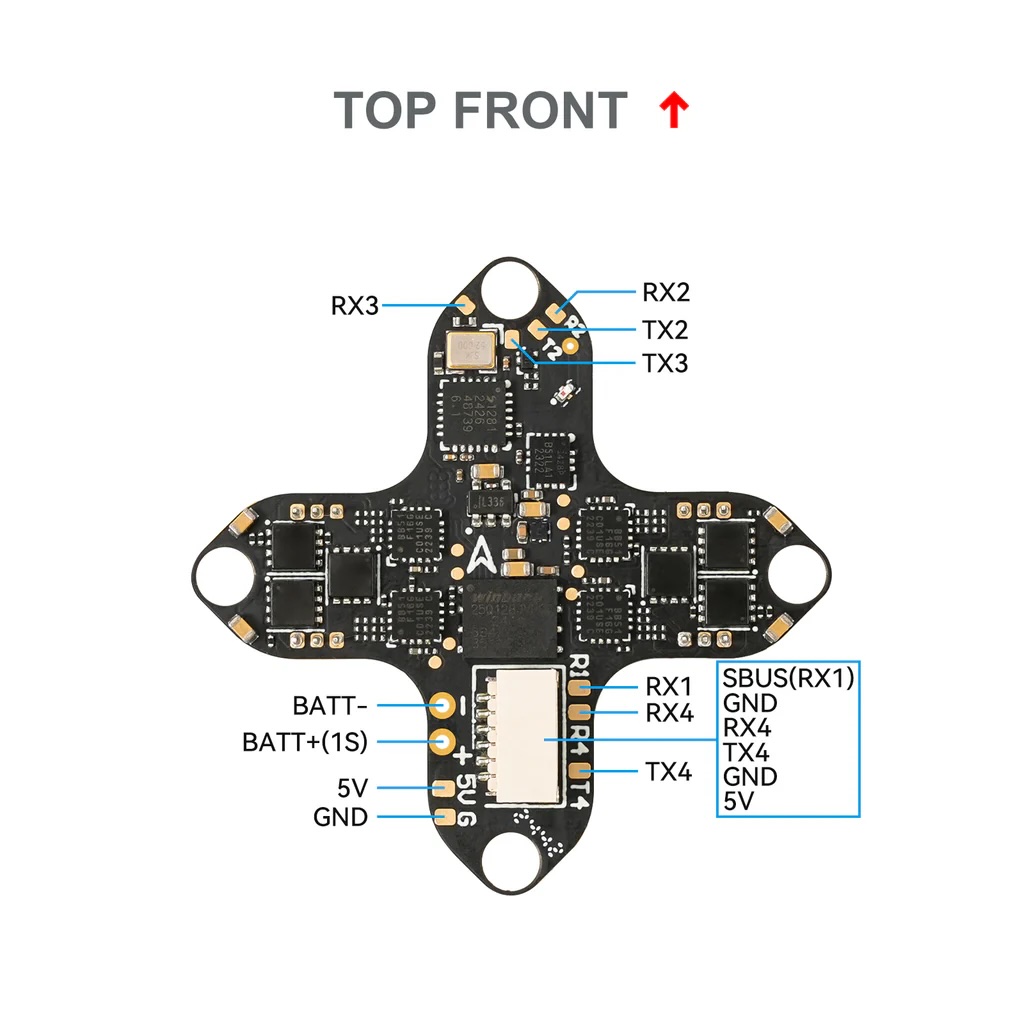 [AIO] Betafpv Matrix 1S Brushless Flight Controller (3IN1/4IN1) Meteor65 75 Pro O4 FC อุปกรณ์โดรน Drone