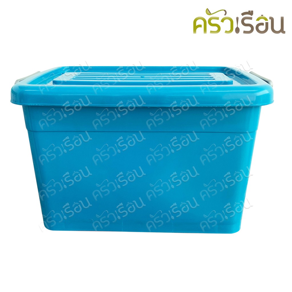 Big One กล่องพลาสติก พร้อมฝา มีล้อ สีปกติ 55 ลิตร 53 x 41 x 34 ซม. # 10-247