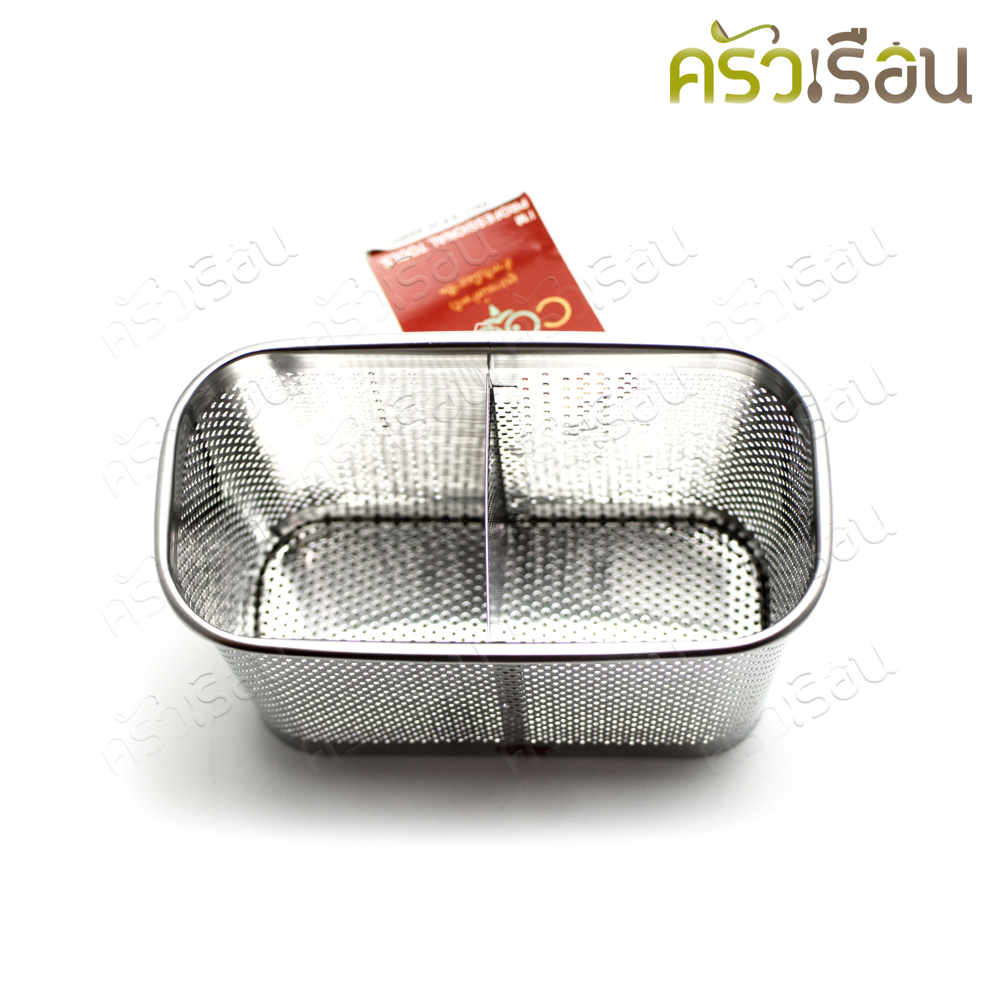 US ที่ใส่ช้อน สเตนเลส 2 ช่อง 7.5 x 14 ซม. สูง 11 ซม. CH-157