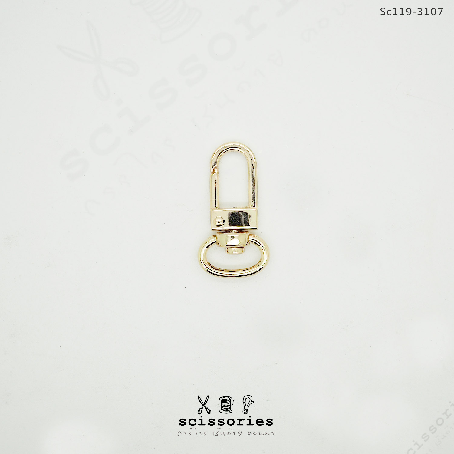 คอหมากรงนก 1 cm สีทอง/2 ตัว