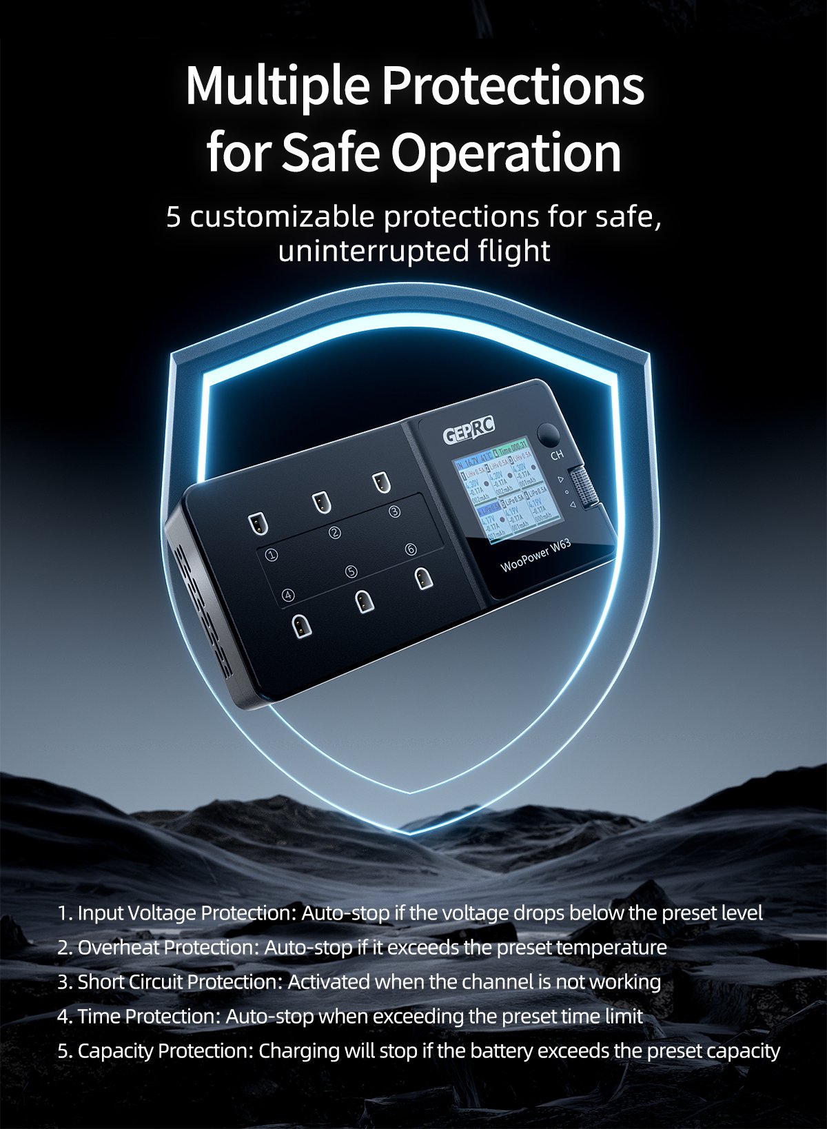 GEPRC WooPower W63 1S Charger อุปกรณ์โดรน Drone