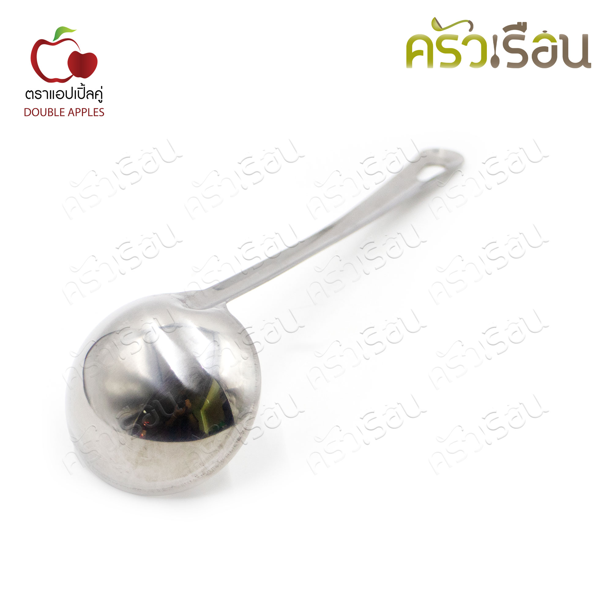Double apples, stainless steel ladle, 2.5 inches, length 25 cm, Sukiyaki ladle