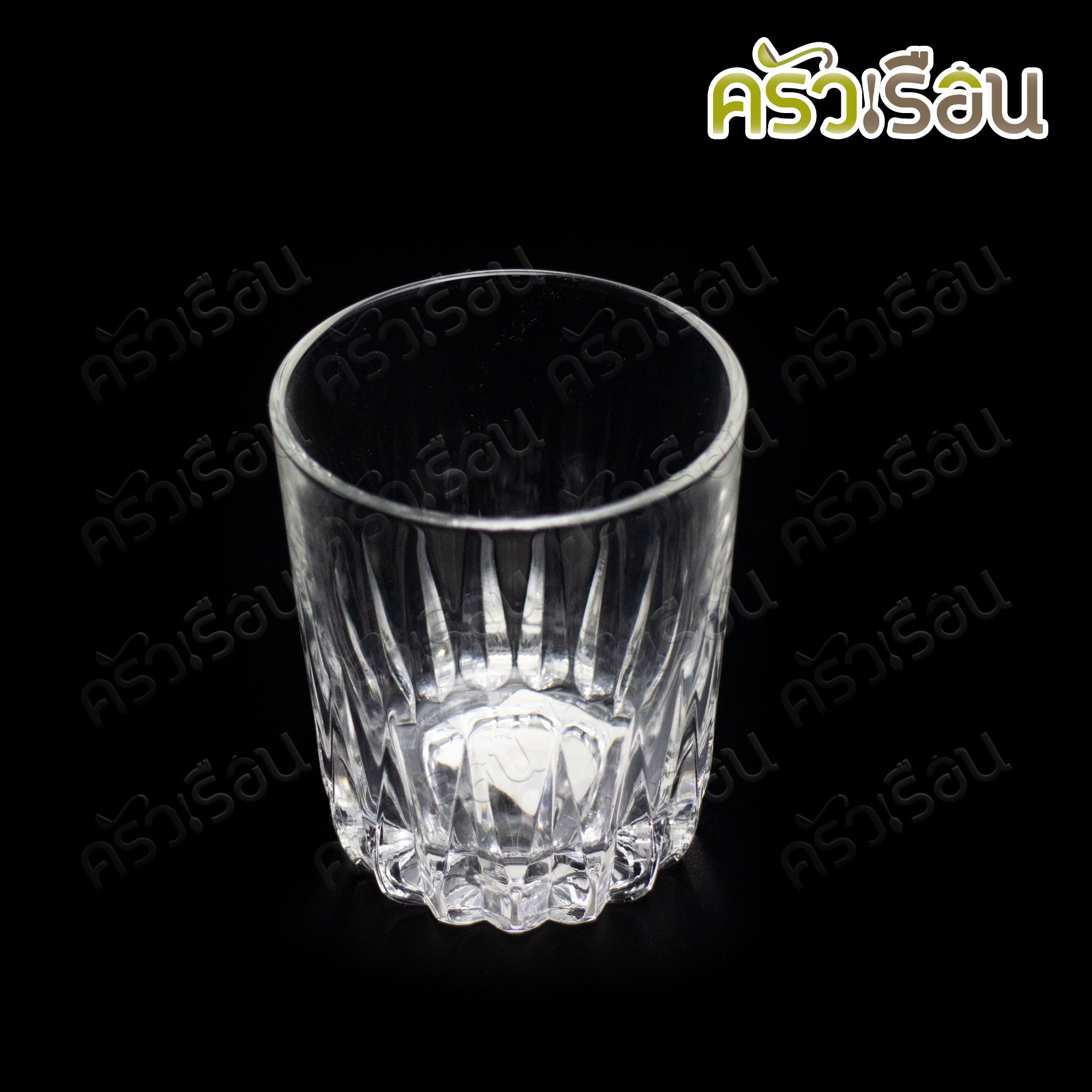 UNION GLASS แก้วน้ำ ล็อค ลายเข็ม 278 ml. (9.5 oz.) #385 TUMBLERS TD 78.80 x BD 62 x H 94 mm.