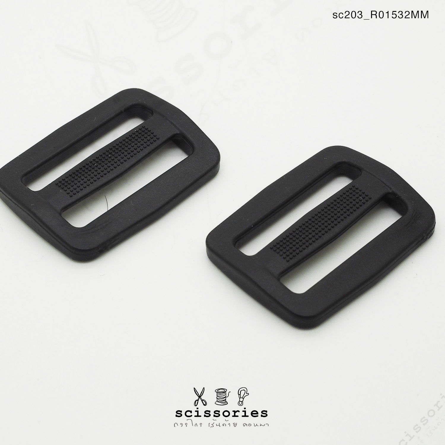 ตัวเลื่อน 32mm พลาสติกสีดำ10 ตัว