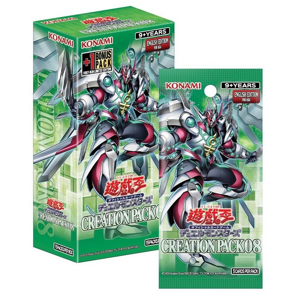 Konami Yu-Gi-Oh! Asia English - Creation Pack 08 (CR08-AE) แบบกล่อง (15 ซอง) 4988602178494 (การ์ดยูกิ)
