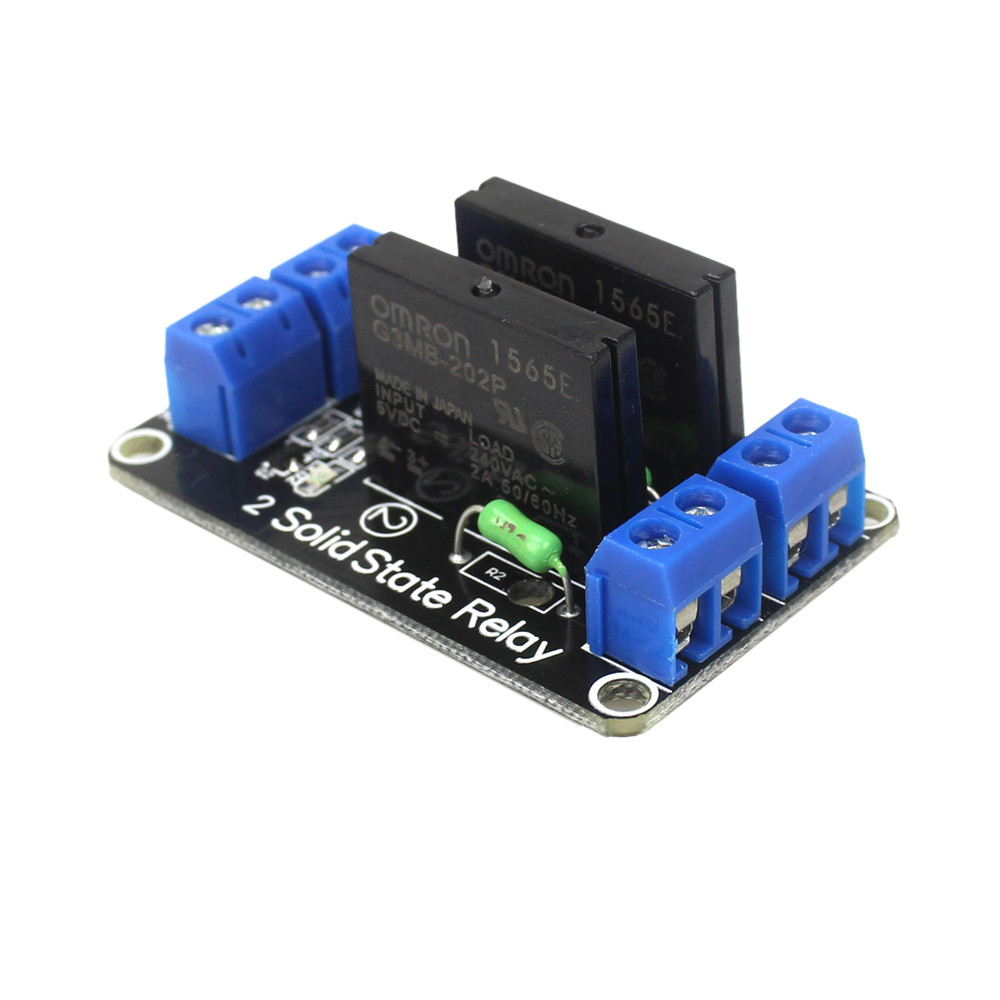 Smart Electronics 2 Channel 5V DC Relay Module Solid State Low Level G3MB-202P Relay SSR AVR DSP for arduino Diy Kit