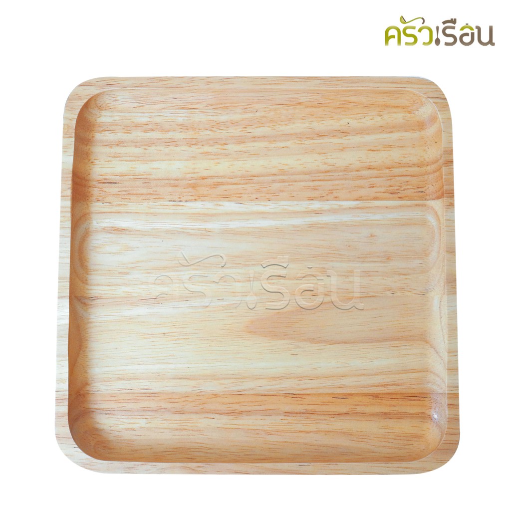 CMG square wooden tray 8 x 8 inches [20 x 20 cm.] wooden plate