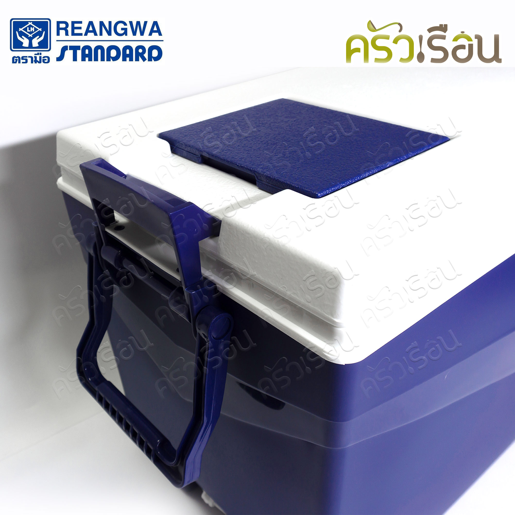 Reangwa Standard กระติก เหลี่ยม สีน้ำเงิน 32 ลิตร 32.5 x 51.5 x 36.5 ซม. RW3004 ถังแช่ กระติกน้ำแข็ง Hot and Cold Insulated Cooler Snow Bank