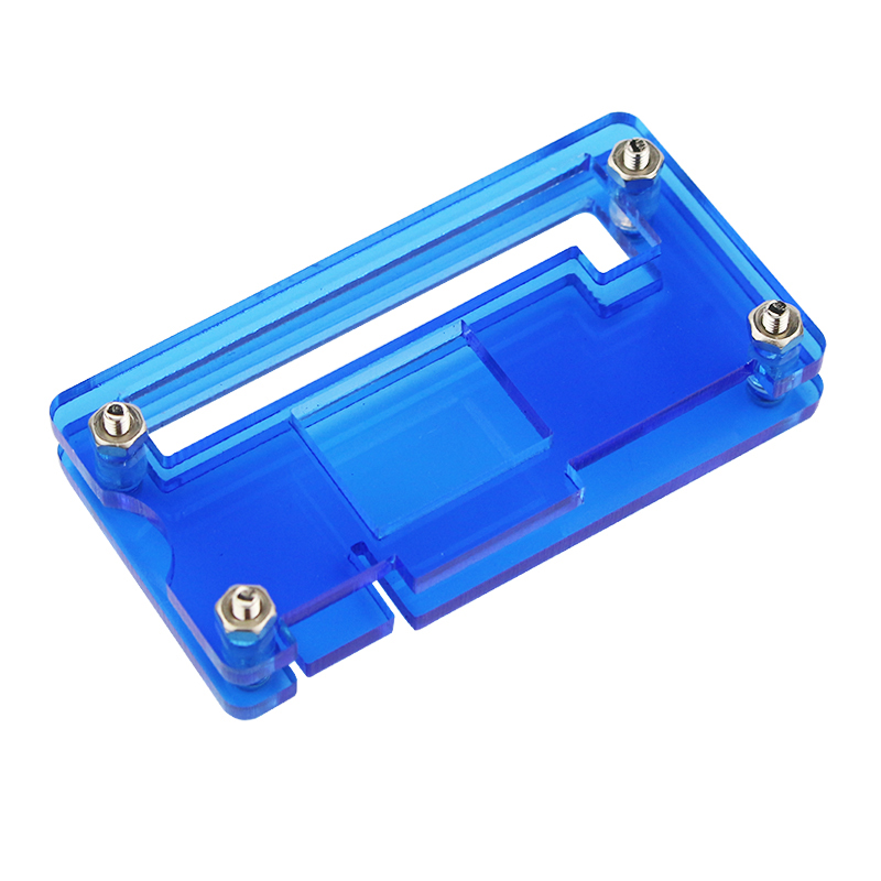 Raspberry Pi Zero W Acrylic Case for RPI Zero Box Blue Color Cover Shell Enclosure Cases also for Raspberry Pi Zero V1.3 ( สีฟ้า )