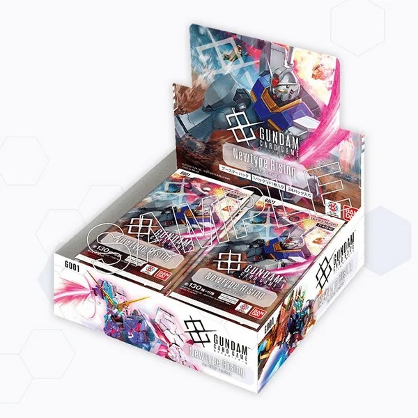 Bandai Gundam Card Game Booster Box GD01 Newtype Rising แบบกล่อง (24 ซอง) 4582769825262 (การ์ด)