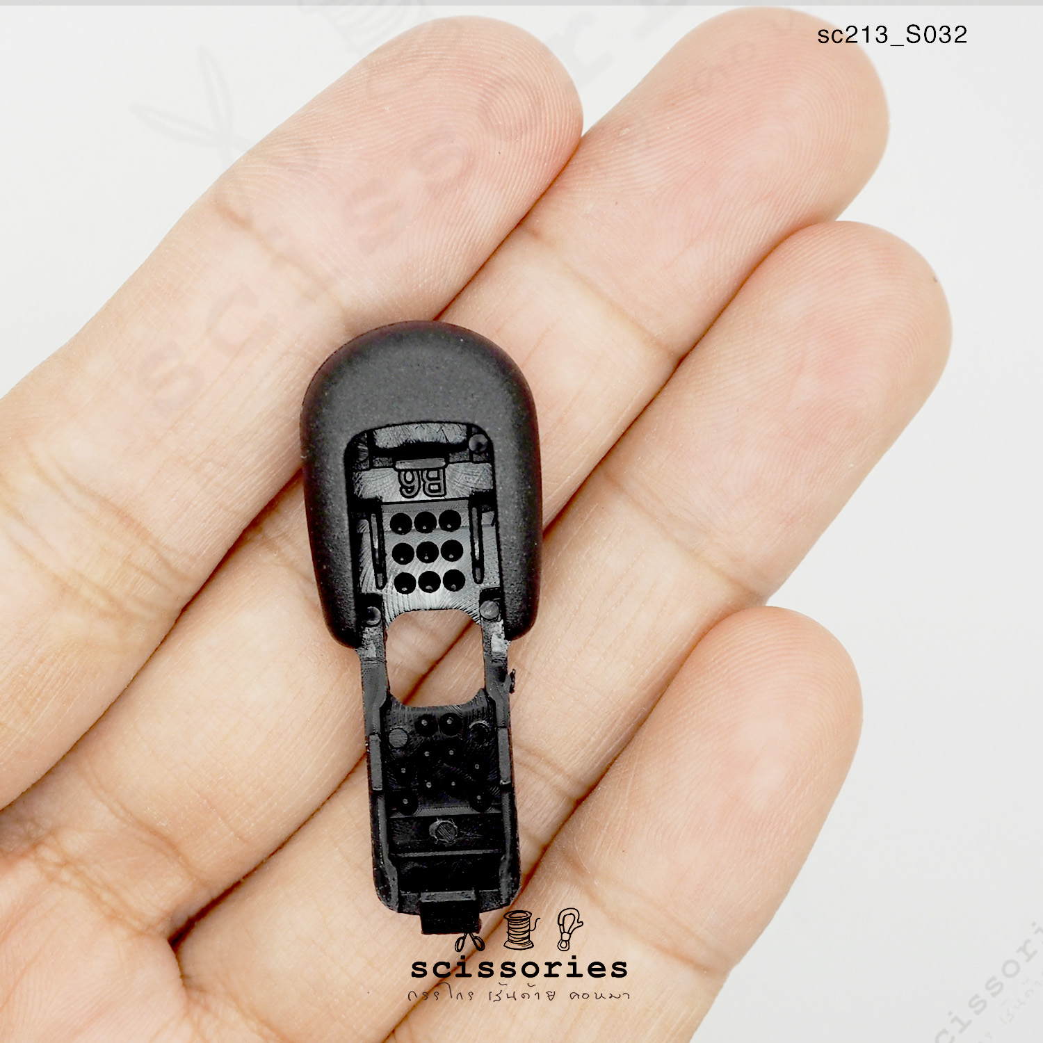 หางซิป พลาสติกสีดำ10 ตัว