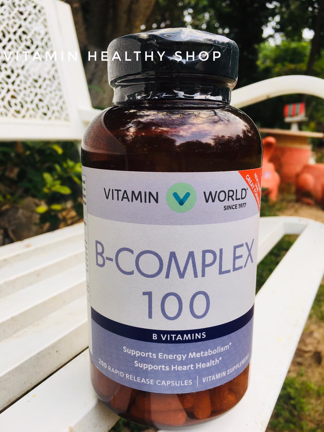 Vitamin World ,Vitamin B Complex B-100. ,200 rapid release capsules