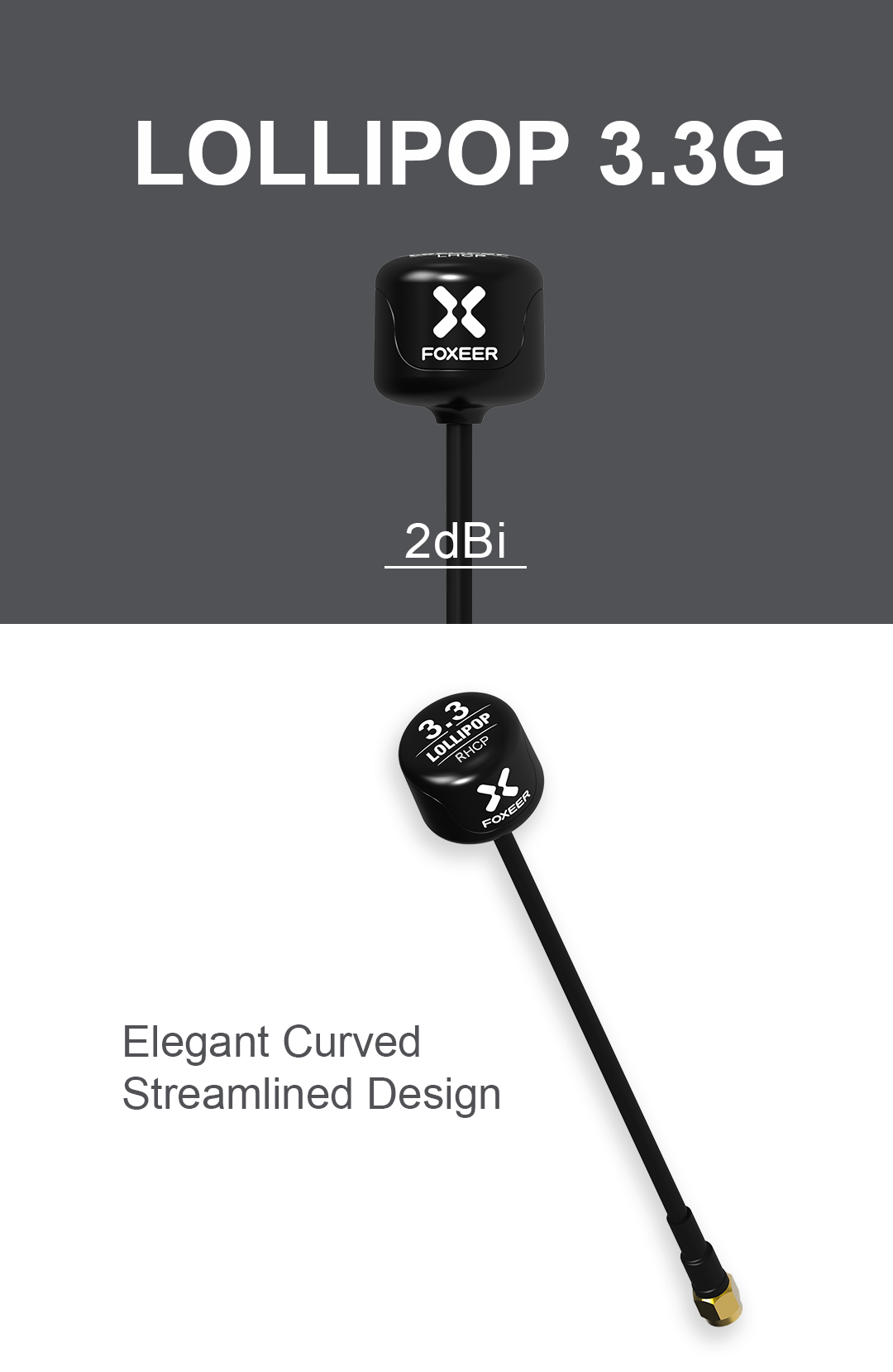 Foxeer Lollipop 4+ 3 Antenna (ไม่มีตราสินค้า) อุปกรณ์โดรน Drone