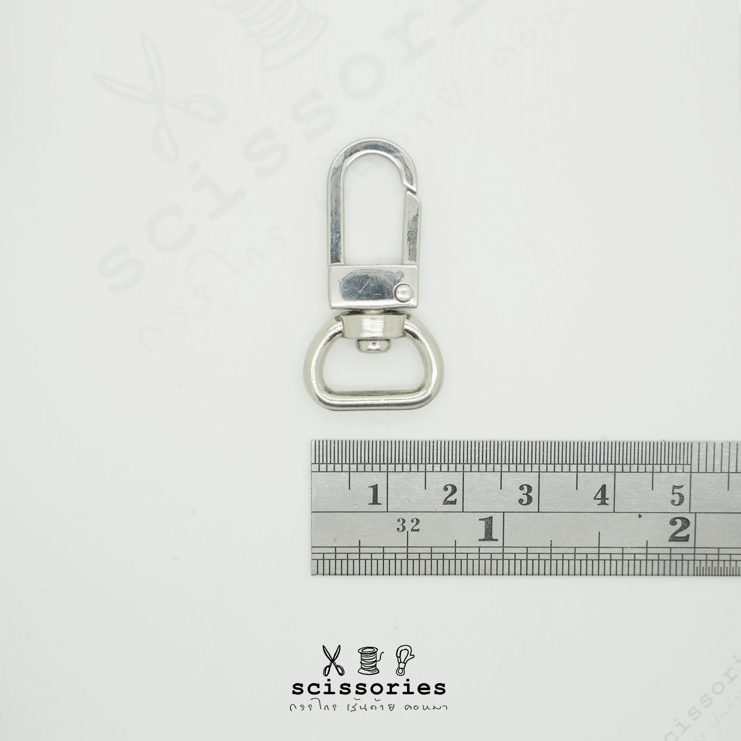 คอหมา 1.2 cm สีเงิน/2ตัว