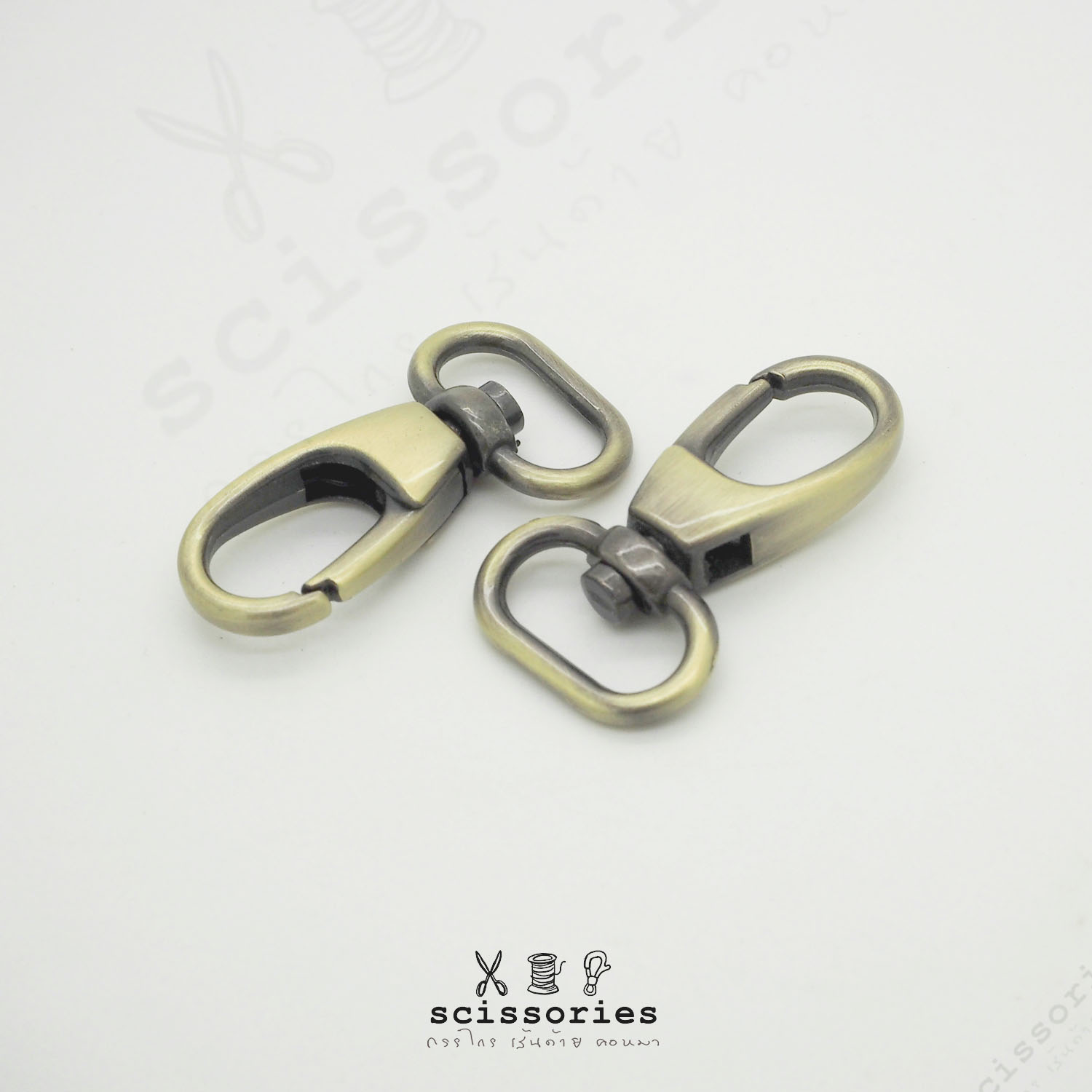 คอหมา 1.3cm 5 หุน สีเหลืองปัด/2 ตัว