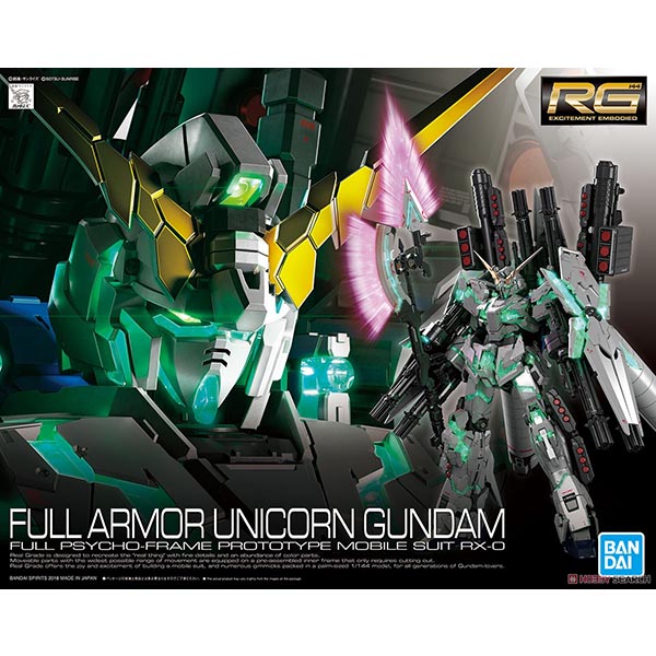 RG Full Armor Unicorn Gundam BANDAI 4573102555861
