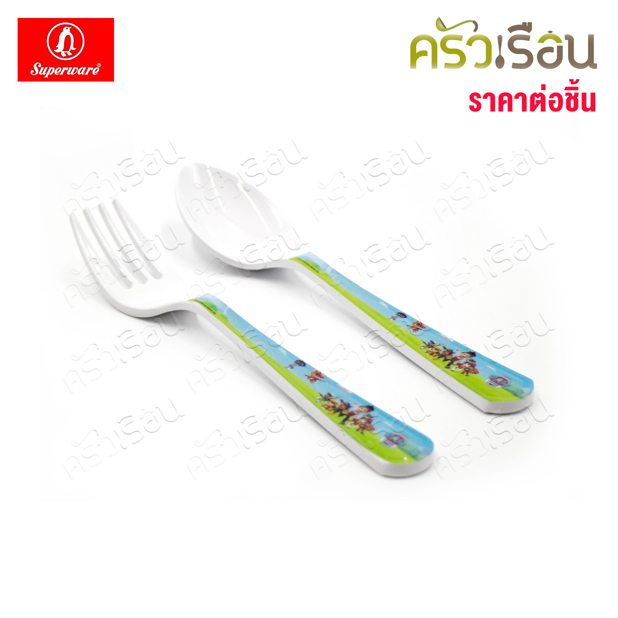 Superware ลาย PAW Patrol [ ราคาต่อชิ้น ] จาน หรือ ชาม หรือ ช้อนส้อม หรือ แก้วน้ำ เมลามีน พาว พาโทรล