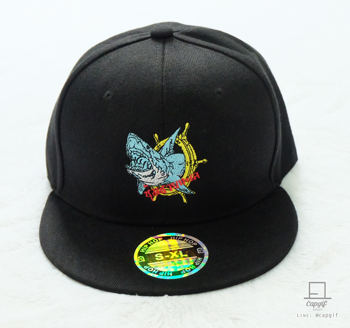 หมวกฮิปฮอปปักโลโก้, หมวกHiphopสีดำปักลาย