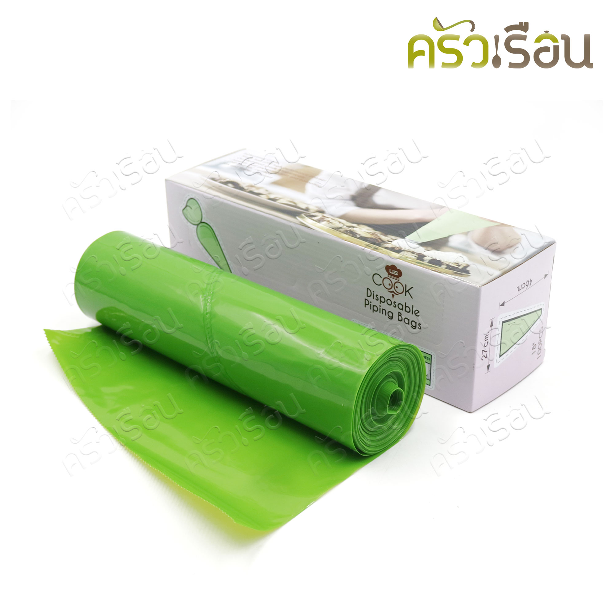 US ถุงบีบครีม พลาสติก แบบหนา 46 ซม. (100 ใบ) PPT-46/100 ถุงบีบ ใช้แล้วทิ้ง