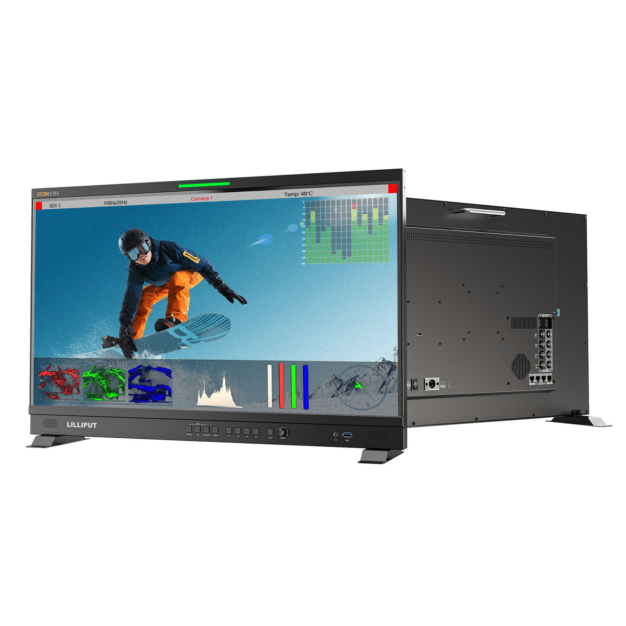 Lilliput Q28-8K 28 inch 8K 12G-SDI professional broadcast production studio monitor