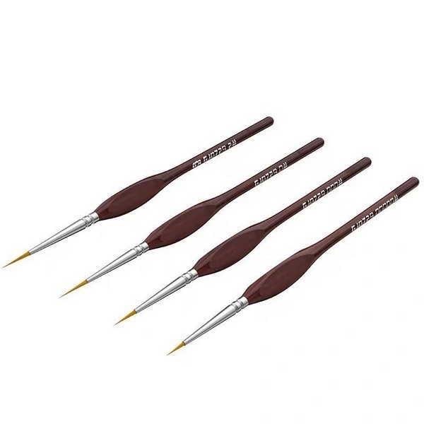 Paint Brushes GJ0729 ชุดพู่กัน 4 ด้าม ปลายแหลมเล็ก CBR0023 (Tool)