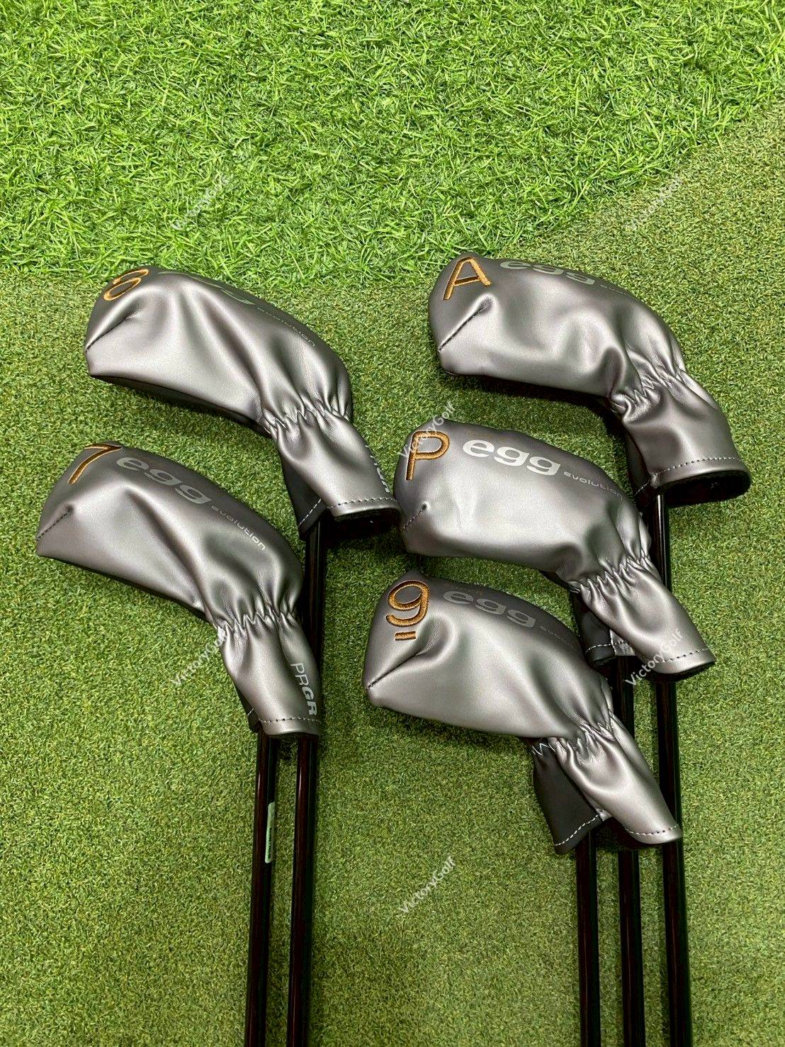 Iron set PRGR Super Egg Evolution 7-9, Pw, Aw ( 5 pcs. ) ( M-35 ) New Model 2024 หน้าเด้งเกินกฏ !