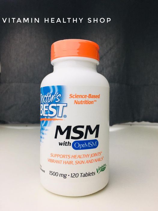 Doctor best MSM, 1500 mg, 120 Tablets บำรุงข้อต่อ