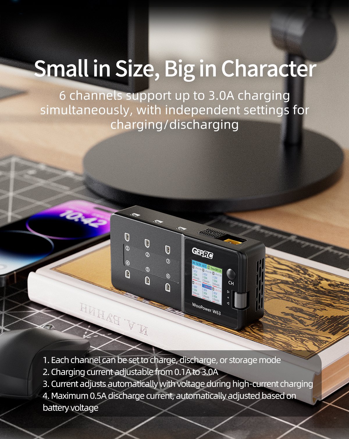 GEPRC WooPower W63 1S Charger อุปกรณ์โดรน Drone