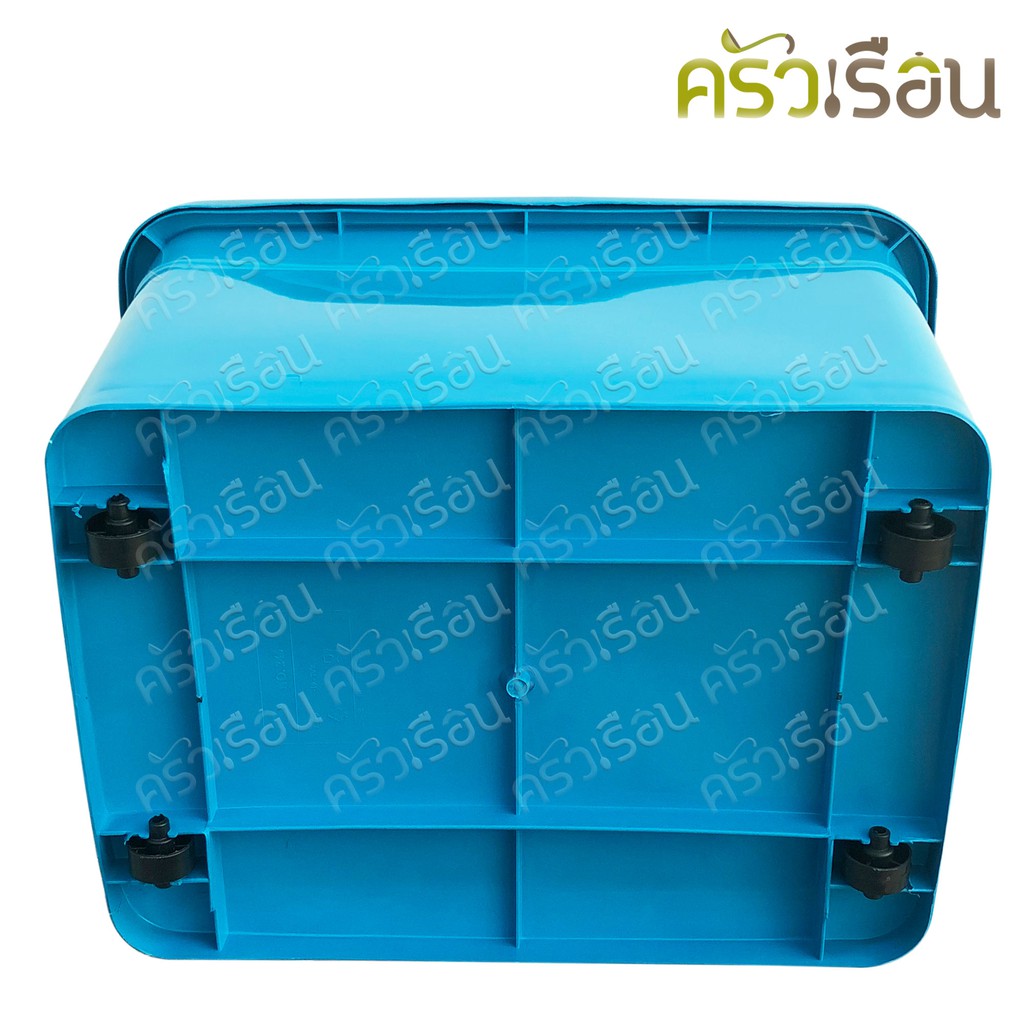Big One กล่องพลาสติก พร้อมฝา มีล้อ สีปกติ 55 ลิตร 53 x 41 x 34 ซม. # 10-247