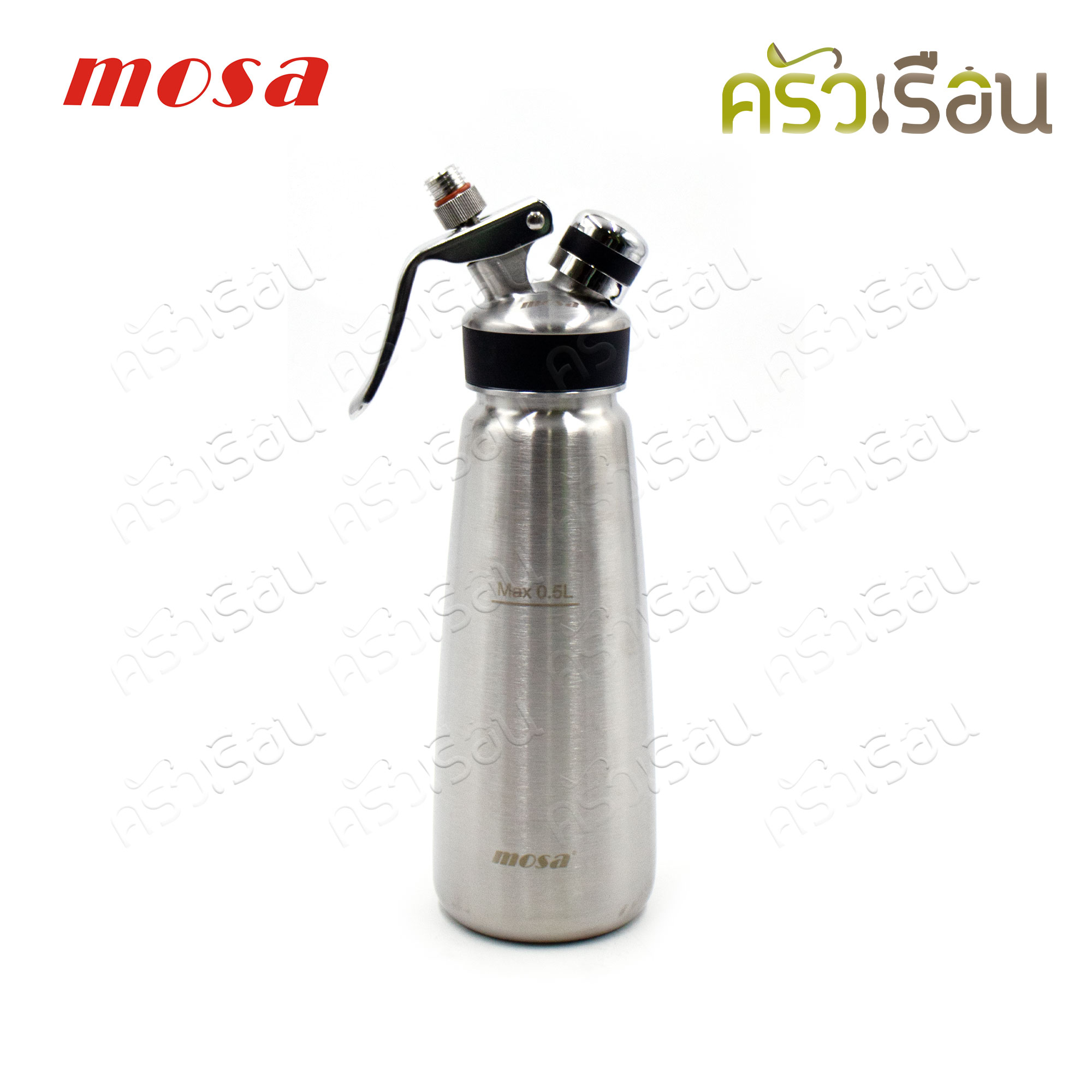 Mosa ขวดวิปครีม สเตนเลส 0.5 ลิตร กระบอกวิป ขวดวิป ขวดทำวิปปิ้งครีม โมซ่า Cream Whipper