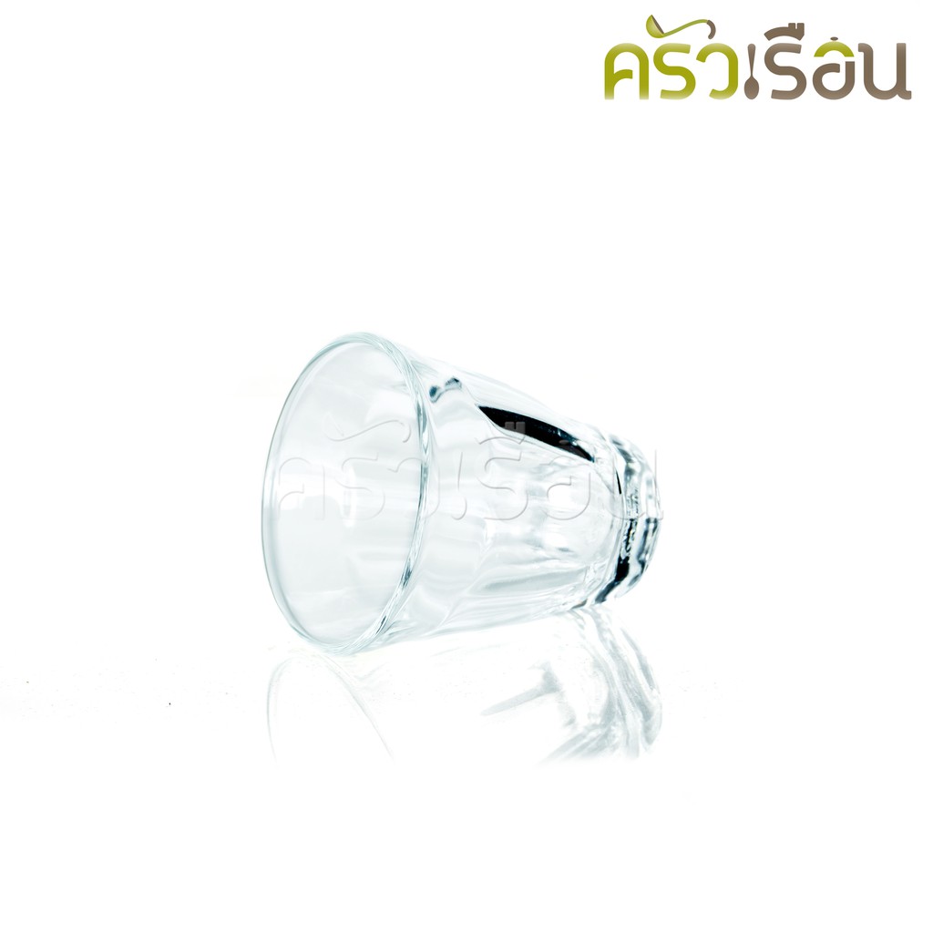 LUCKY GLASS แก้วชอต กลีบบัว 2.9 oz. 85 ml. #47 Vintage Tumbler LG-100503 แก้วน้ำ