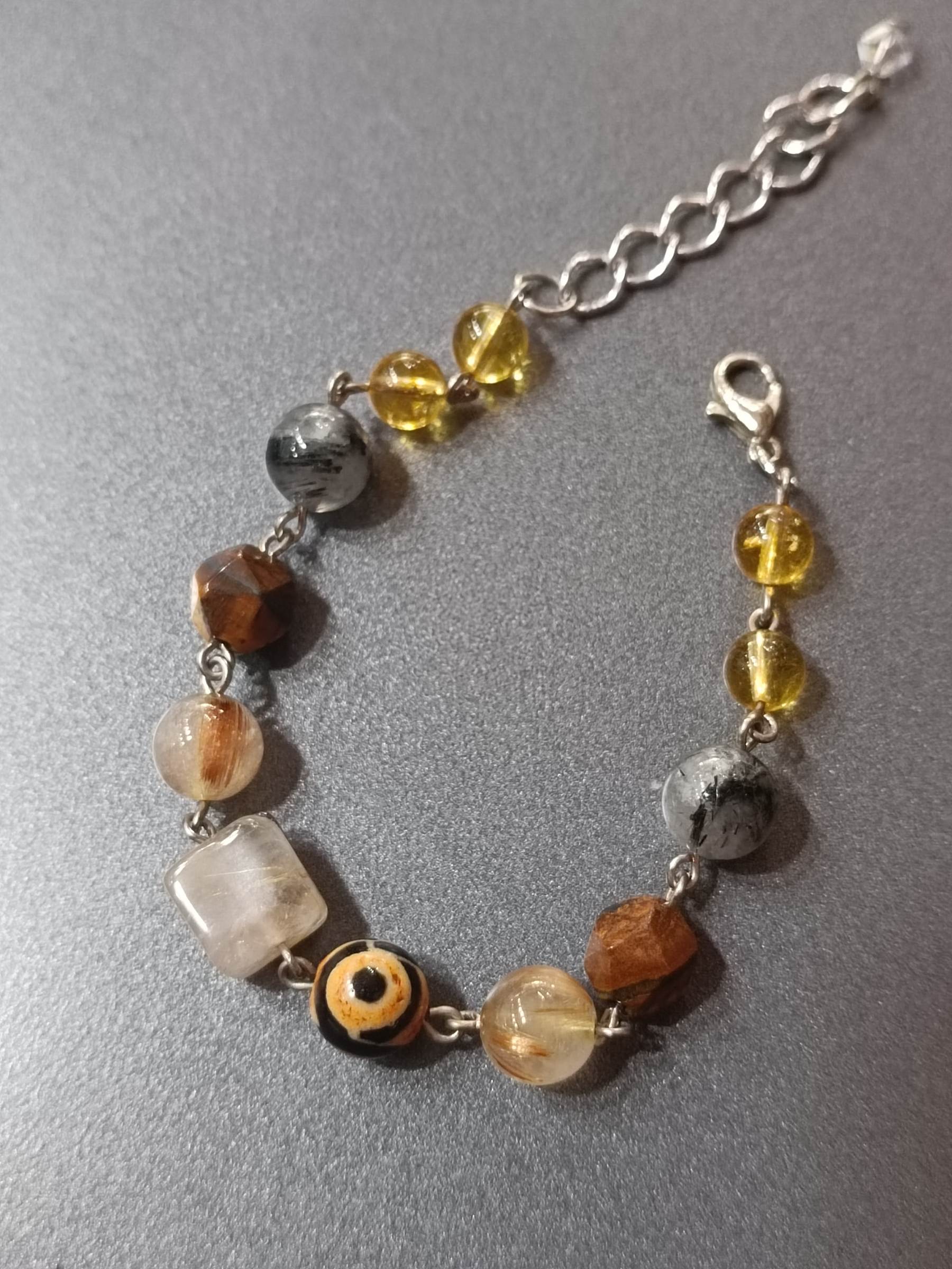 สร้อยข้อมือหินแท้ "Connected" Money Magnet Bracelet (เสริมโชค & ดึงดูดเงิน)