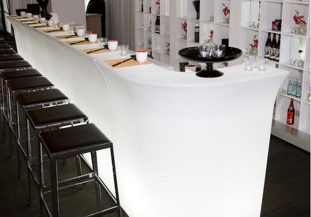 RENT/ให้เช่า: เคาน์เตอร์บาร์ LED เรืองแสง รุ่น GD(5.2m)